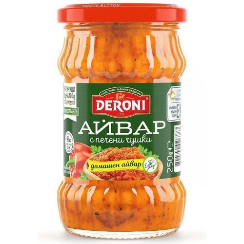 Deroni домашен айвар с печени чушки (250 г)