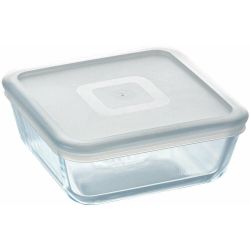 Pyrex Cook квадратна купа с капак, 900 мл (1 бр.)