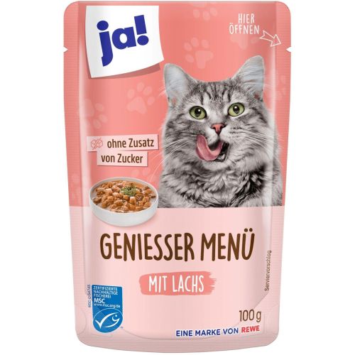 JA! котешка храна парченца риба (100 г)