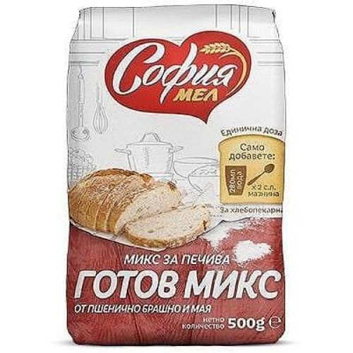 София Мел готов микс за печива от пшенично брашно и мая (500 г)