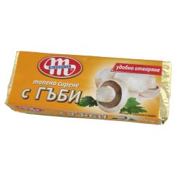 Mlekovita топено сирене с гъби, блок (100 г)