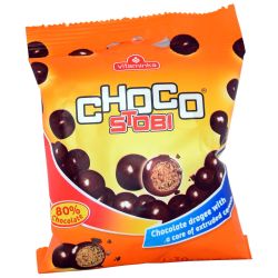 Vitaminka Choco Flips шоколадови топчета с ядро от зърнена закуска (30 г)