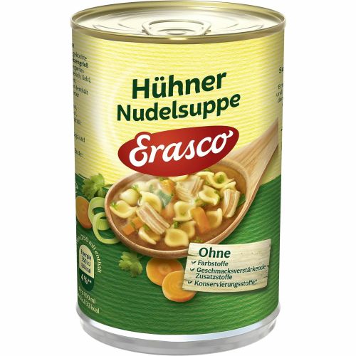 Erasco пилешка супа с фиде (390 мл)