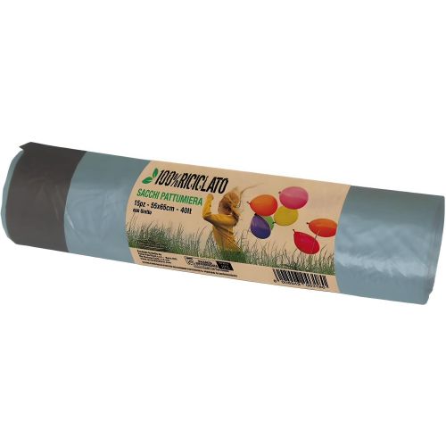 PeterPan торби за смет с прозрачни връзки, 40 л (15 бр.)