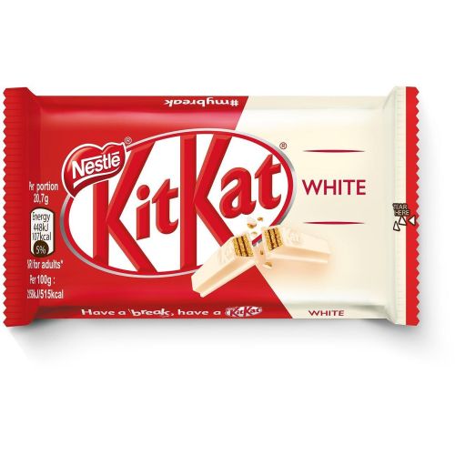 Nestle Kitkat 4 Finger White, десерт с бял шоколад (41.5 г)