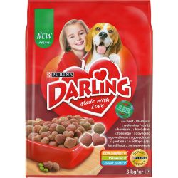 Purina Darling храна за кучета в зряла възраст, месо и зеленчуци (3 кг)