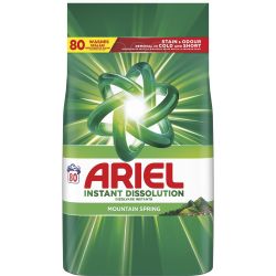 Ariel Mountain Spring прах за пране, 80 пранета (5.2 кг)