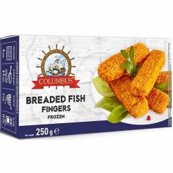 Columbus панирани рибни пръстчета, замразени (250 г)