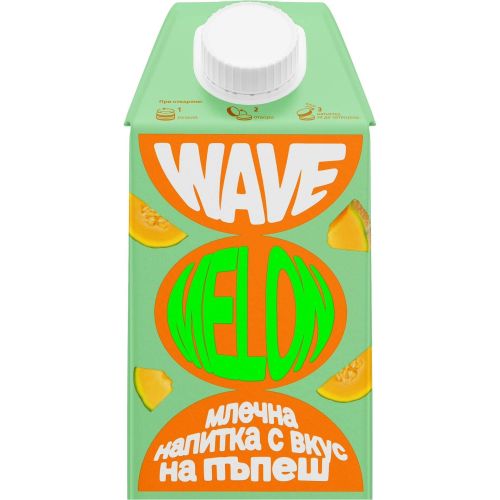 Wave млечна напитка с вкус на пъпеш UHT (500 мл)