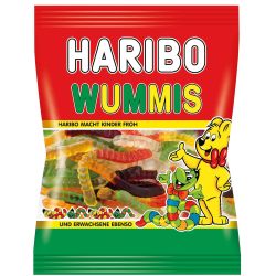 Haribo желирани бонбони червеи (100 г)