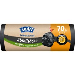 Swirl торби за смет с връзки, 70 л (8 бр.)