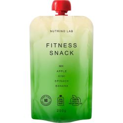 Nutrino Lab Fitness Snack пюре микс от ябълка, киви, спанак и банан (200 г)