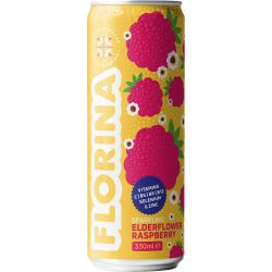 Florina плодова газирана напитка малина с бъз (330 мл)