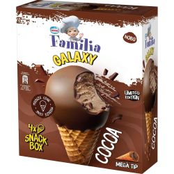 Nestle Familia Galaxy сладолед какао, 4 бр. х 58 г (232 г)