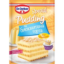 Dr. Oetker специален пудинг за бисквитена торта ванилия (70 г)