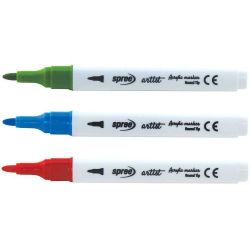 Spree триъгълни акрилни маркери, 36 цвята + 2 контурни, 0.4 мм (1 бр.)