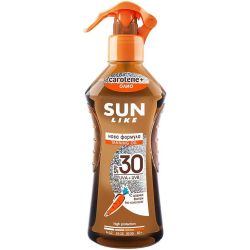 Sun Like слънцезащитно спряй масло за бърз загар, с помпа, SFP30 (200 мл)