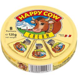 Happy Cow топено сирене със сметана, секторно (120 г)