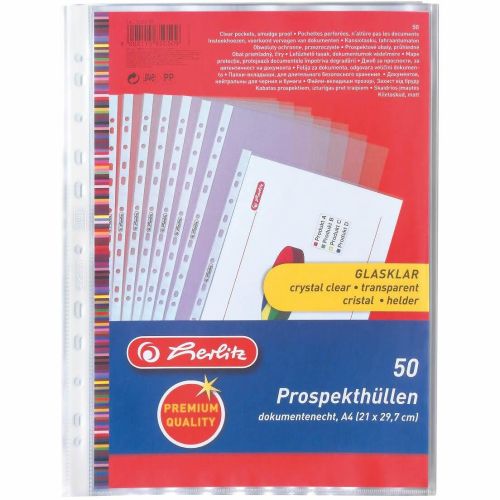 Herlitz джобове за папки, 50 бр. (1 бр.)