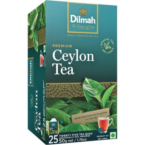 Dilmah Ceylon Tea черен цейлонски чай, 25 бр. (50 г)