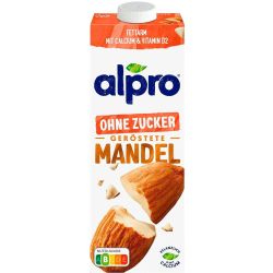 Alpro бадемова напитка, без захар (1 л)
