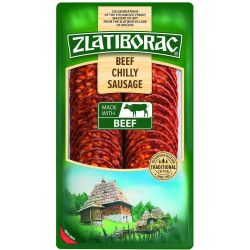 Златиборац пикантен телешки салам, слайс (100 г)