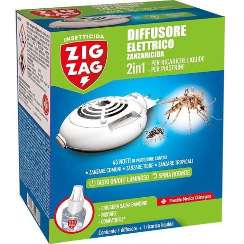 Zig Zag 2в1 електрически изпарител против комари и пълнител 30 мл (1 бр.)