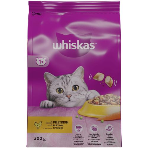 Whiskas суха храна с пилешко месо (300 г)