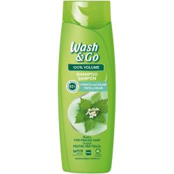 Wash & Go 100% Volume шампоан с коприва (360 мл)