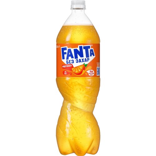 Fanta портокал газирана безалкохолна напитка, без захар (1.5 л)