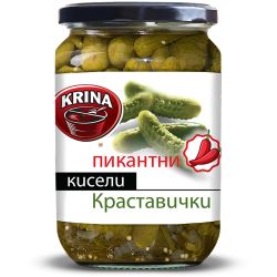 Krina пикантни кисели краставички (680 г)