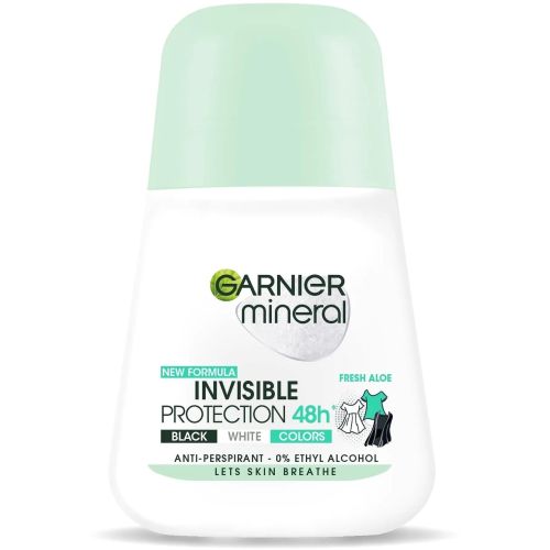 Garnier Mineral Fresh Aloe Invisible Protection Black, White, Colors рол он (50 мл)