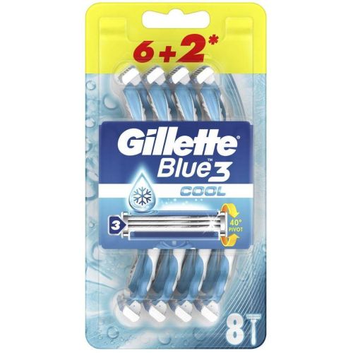 Gillette Blue3 Cool самобръсначки за еднократна употреба (8 бр.)