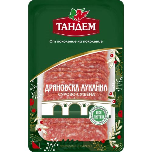Тандем дряновска луканка, сурово-сушена, слайс (80 г)