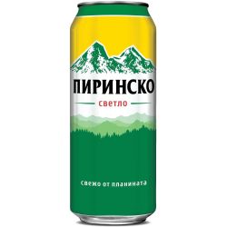 Пиринско светла бира, кен (500 мл)
