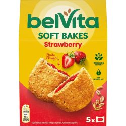 belVita меки бисквити ягода с пълнеж (250 г)