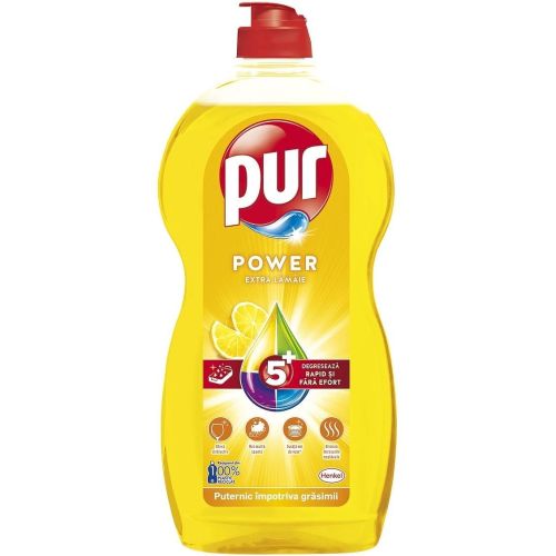 Pur Power препарат за измиване на съдове лимон (1.2 л)
