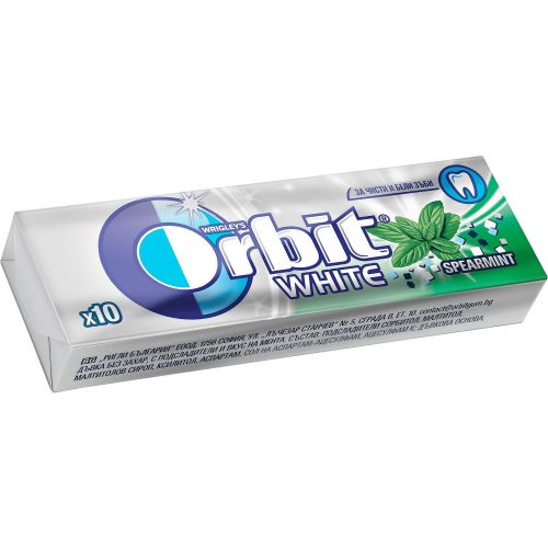 Orbit White Spearmint дъвки дражета, 10 бр. (14 г)