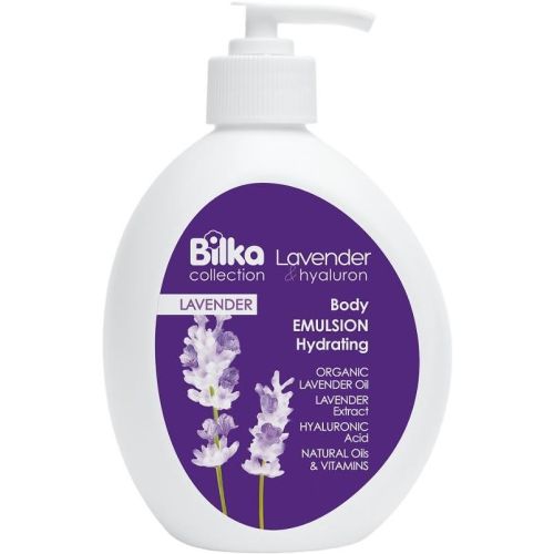 Bilka Lavender & Hyaluron хидратираща емулсия за тяло (350 мл)