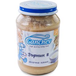 Ганчев пюре млечна каша Зърнин 8 (190 г)