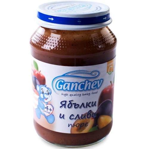 Ганчев пюре от ябълки и сливи (190 г)