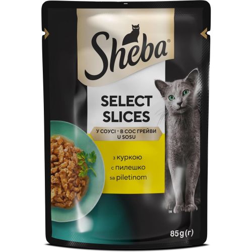 Sheba храна за котки пауч пилешко (85 г)