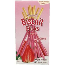 Golden Lily Yummy Yummy! бискветени пръчици с глазура, ягода (60 г)