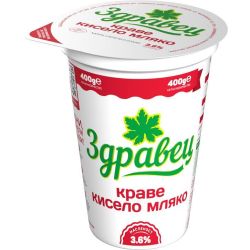 Здравец краве кисело мляко 3.6% (400 г)