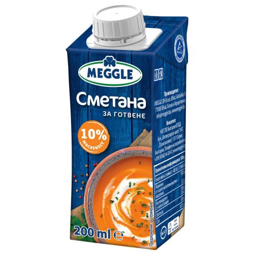 Meggle млечна сметана за готвене 10% (200 мл)