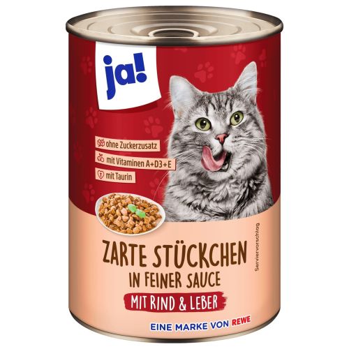 Ja! котешка храна консерва телешко (415 г)