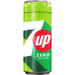 7UP газирана безалкохолна напитка, без захар (330 мл)