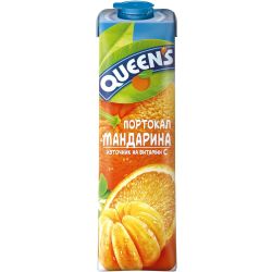 Queen's сок портокал и мандарина (1 л)