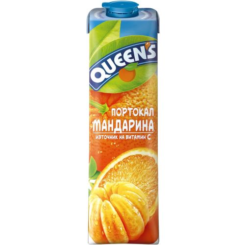 Queen's сок портокал и мандарина (1 л)