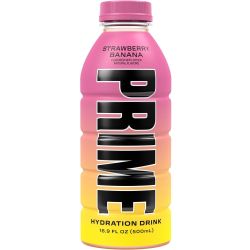 Prime Strawberry Banana хидратираща напитка (500 мл)
